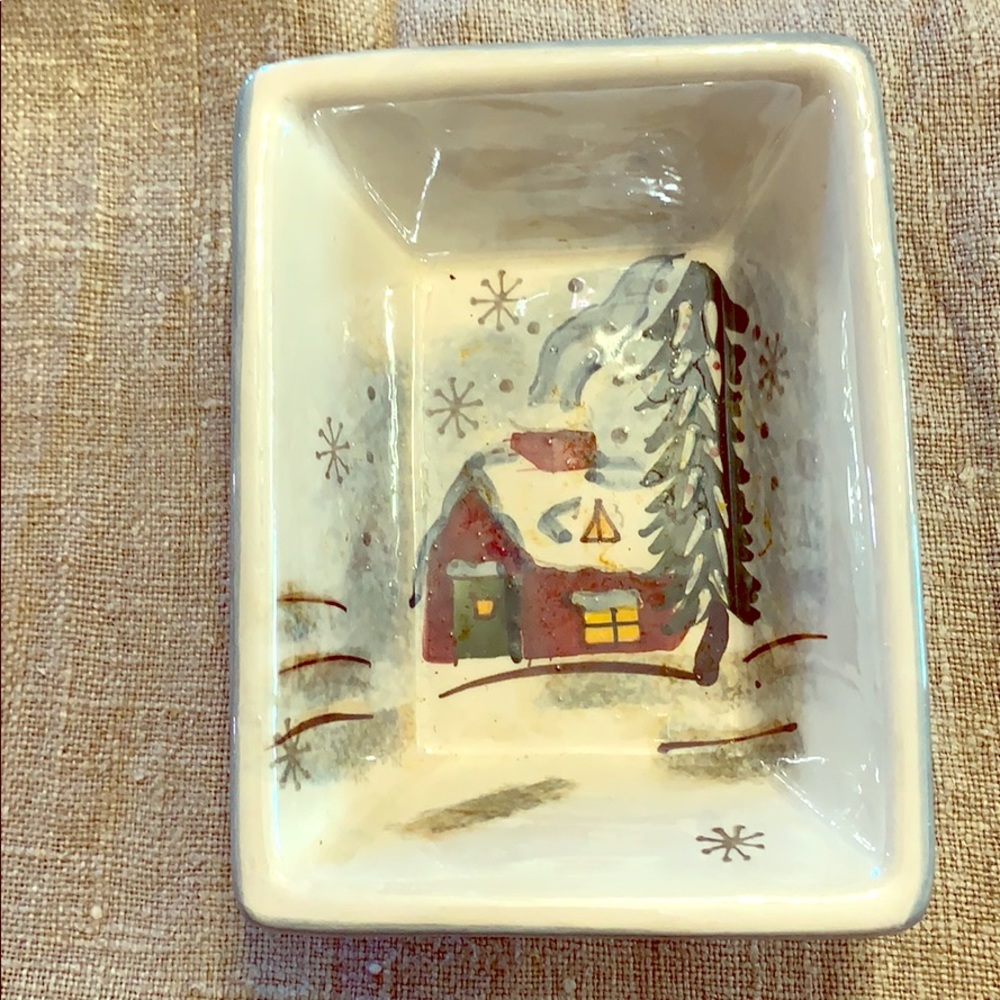 Winter scene dish